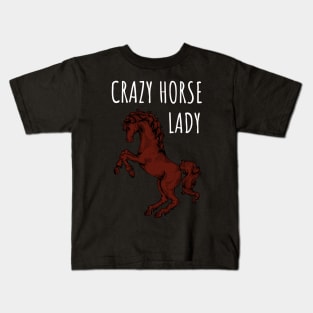 Crazy Horse Lady Kids T-Shirt